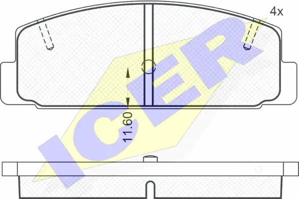 Brake Pad Set, disc brake (180785)