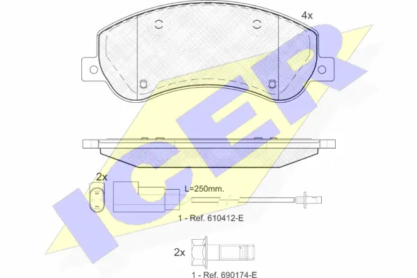 Brake Pad Set, disc brake (141793)