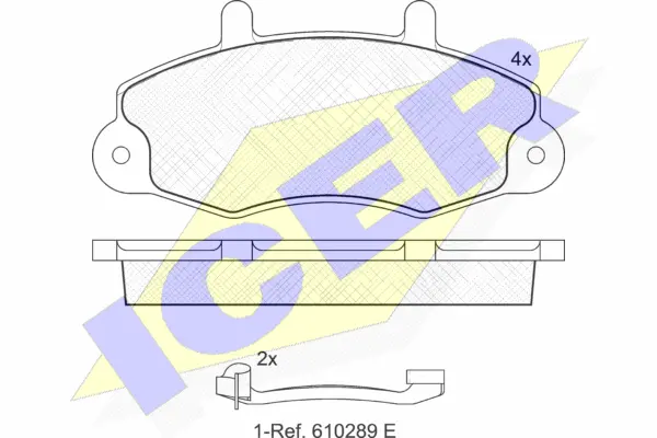 Brake Pad Set, disc brake (140896-203)