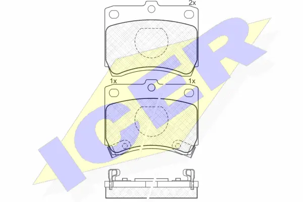 Brake Pad Set, disc brake (180969)