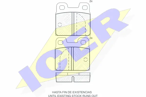 Brake Pad Set, disc brake (180199)