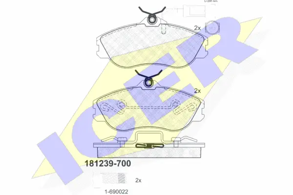 Brake Pad Set, disc brake (181239-700)