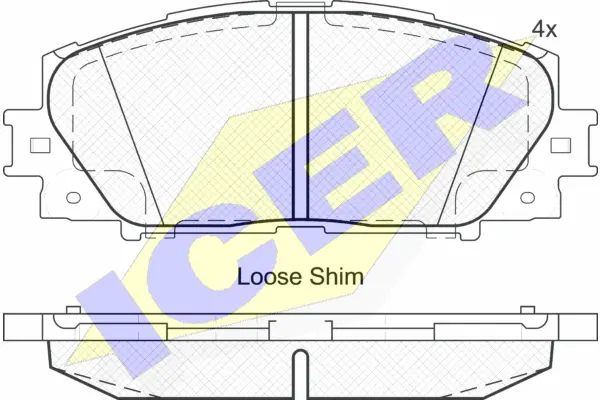 Brake Pad Set, disc brake (181774)