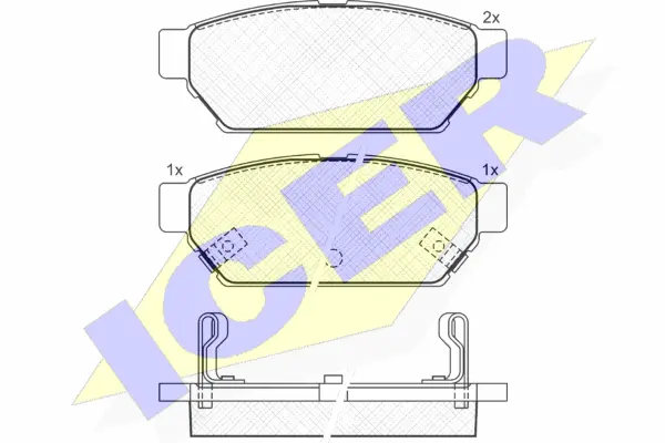 Brake Pad Set, disc brake (180982)
