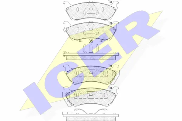 Brake Pad Set, disc brake (181277)