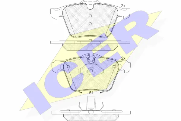 Brake Pad Set, disc brake (182149)