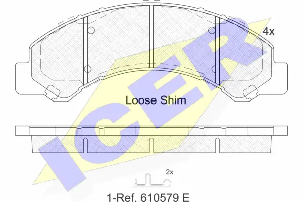 Brake Pad Set, disc brake (152146)
