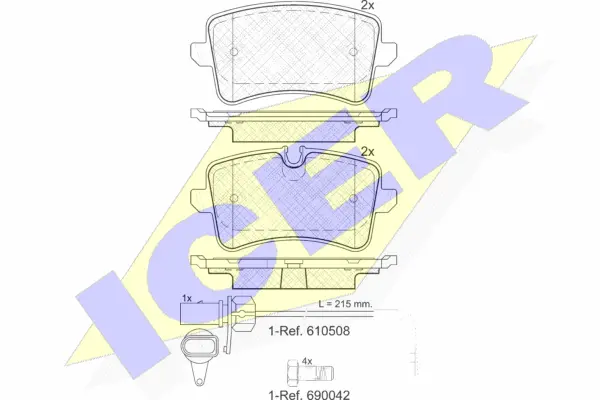Brake Pad Set, disc brake (181986-203)