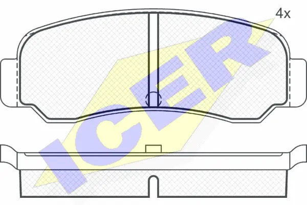 Brake Pad Set, disc brake (180274)