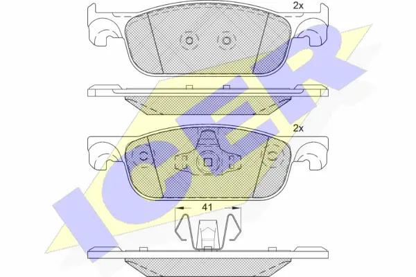 Brake Pad Set, disc brake (182274)