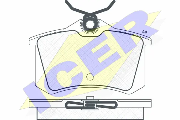Brake Pad Set, disc brake (180967)