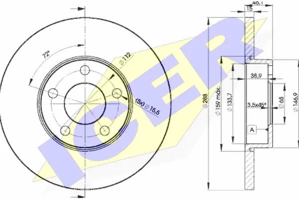 Brake Disc (78BD4061-2)
