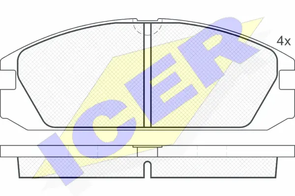 Brake Pad Set, disc brake (180749)
