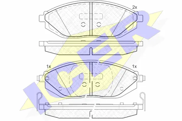 Brake Pad Set, disc brake (182023)