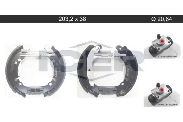 Brake Shoe Set (79KT0144 C)