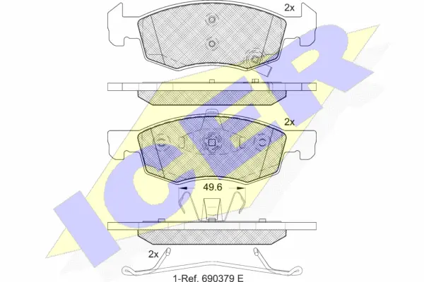 Brake Pad Set, disc brake (182223)