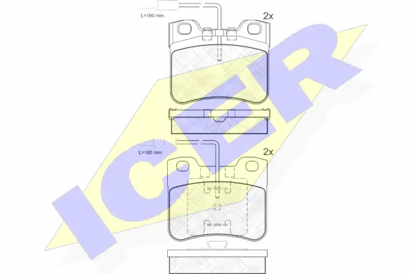 Brake Pad Set, disc brake (180788-203)