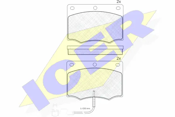 Brake Pad Set, disc brake (180335)