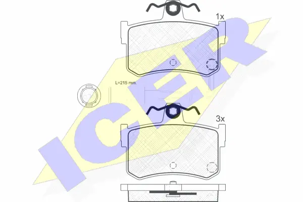 Brake Pad Set, disc brake (180703)
