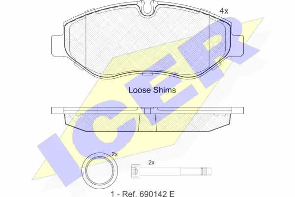 Brake Pad Set, disc brake (141832)