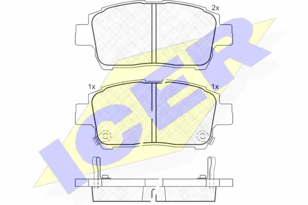 Brake Pad Set, disc brake (181386)