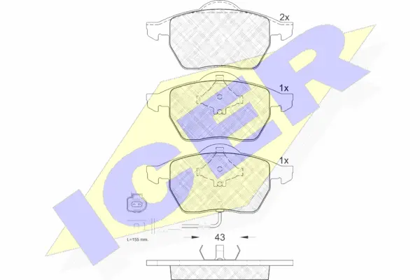 Brake Pad Set, disc brake (181396)