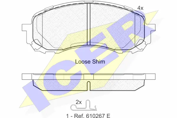 Brake Pad Set, disc brake (181800)