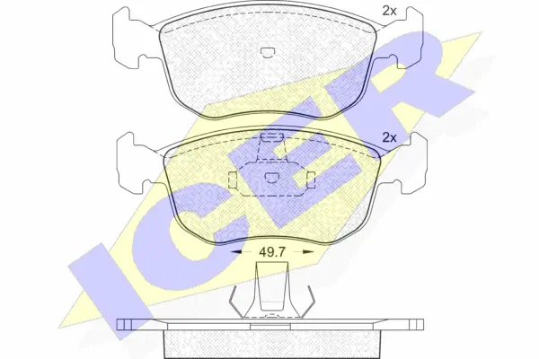 Brake Pad Set, disc brake (181151)
