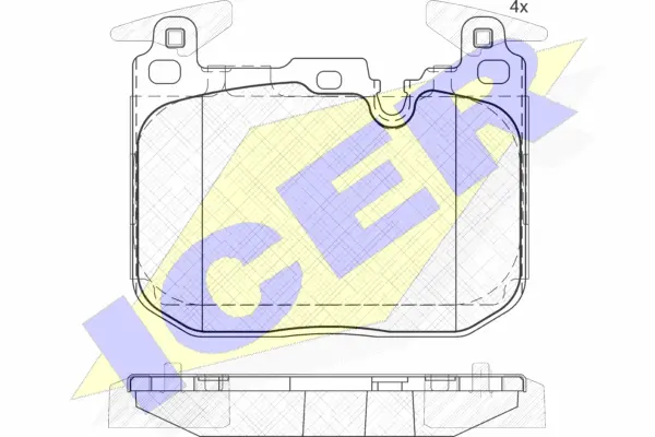 Brake Pad Set, disc brake (182093-203)