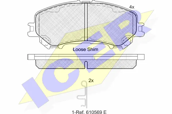 Brake Pad Set, disc brake (182181)