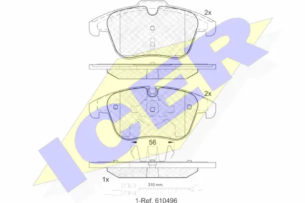 Brake Pad Set, disc brake (181886-203)