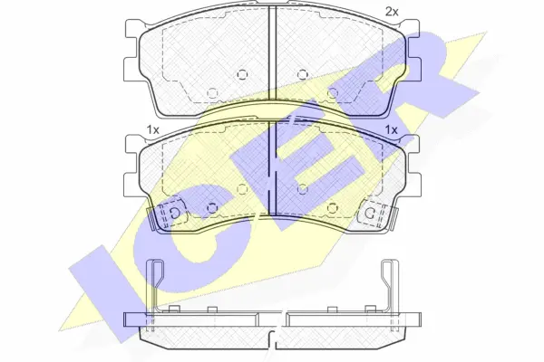 Brake Pad Set, disc brake (181610)