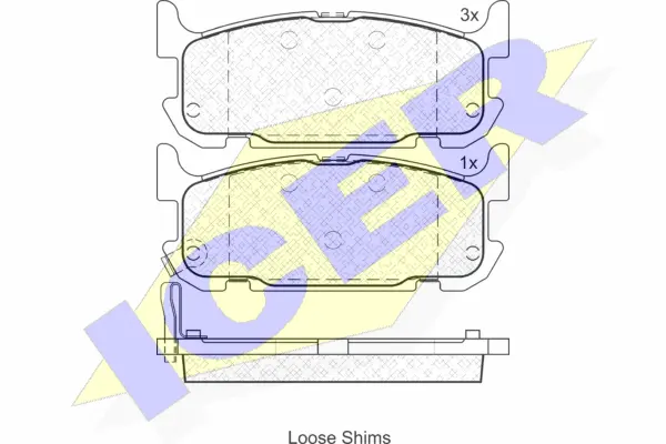 Brake Pad Set, disc brake (181738)