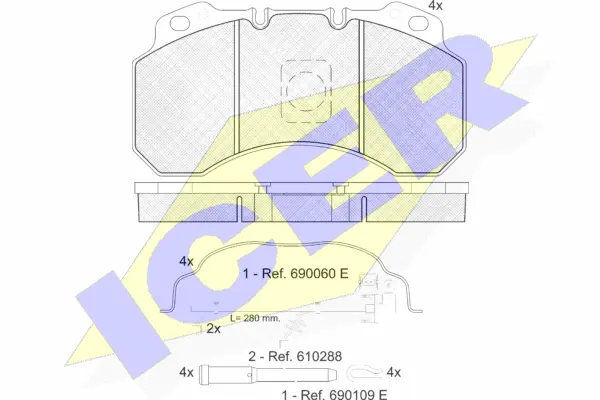 Brake Pad Set, disc brake (151280-119)