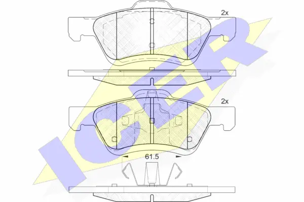 Brake Pad Set, disc brake (182030)