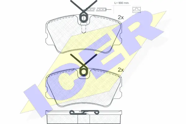 Brake Pad Set, disc brake (180944)