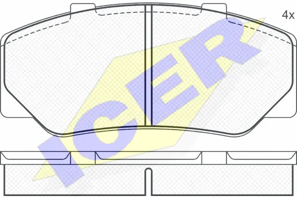 Brake Pad Set, disc brake (180472)
