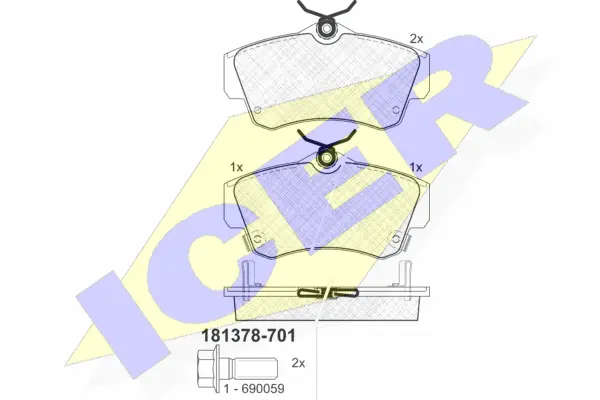 Brake Pad Set, disc brake (181378-701)