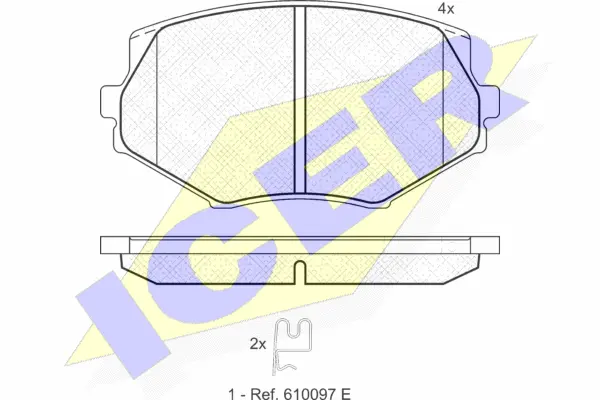 Brake Pad Set, disc brake (181818)