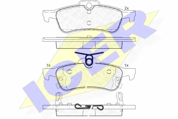 Brake Pad Set, disc brake (181878)