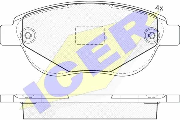 Brake Pad Set, disc brake (182011)