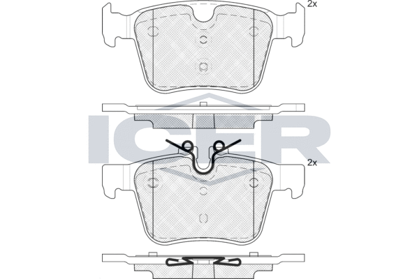Brake Pad Set, disc brake (182232-200)