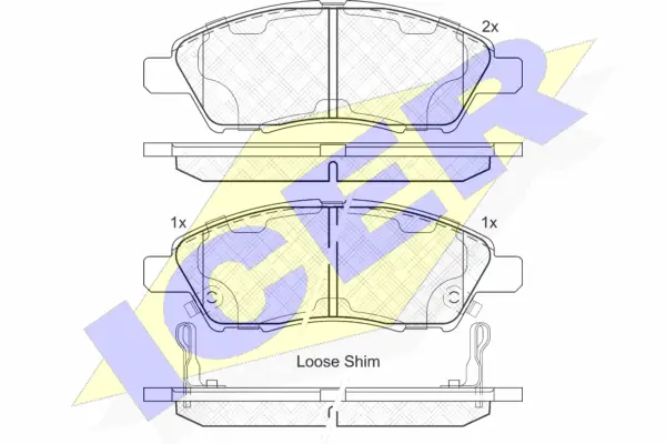 Brake Pad Set, disc brake (182073)