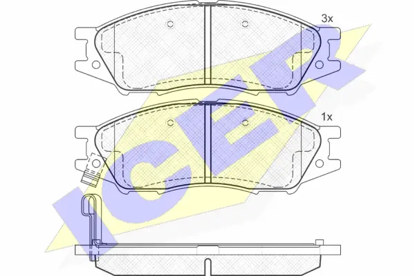 Brake Pad Set, disc brake (181635)