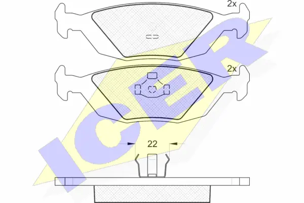 Brake Pad Set, disc brake (180775)