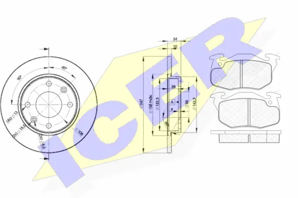Brake Kit, disc brake (31120-4689)