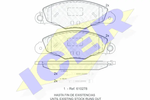Brake Pad Set, disc brake (181588)