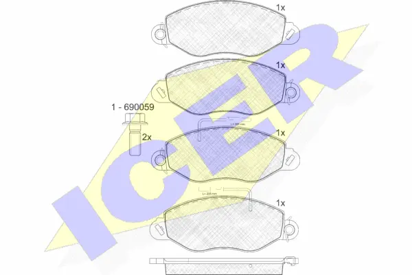 Brake Pad Set, disc brake (141808)