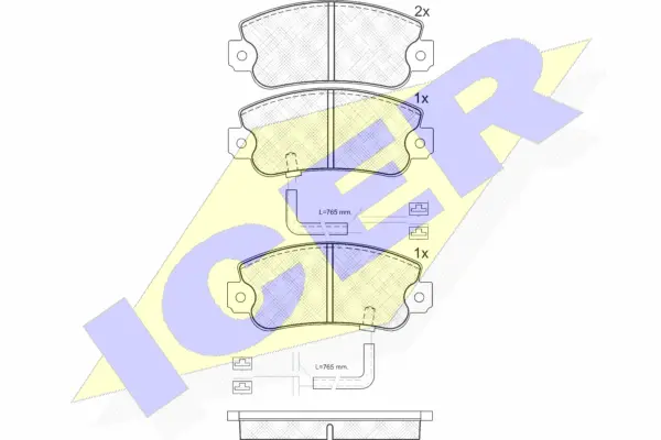 Brake Pad Set, disc brake (180658)