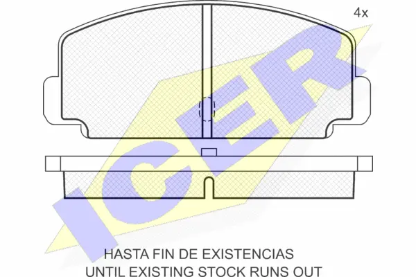 Brake Pad Set, disc brake (180247)
